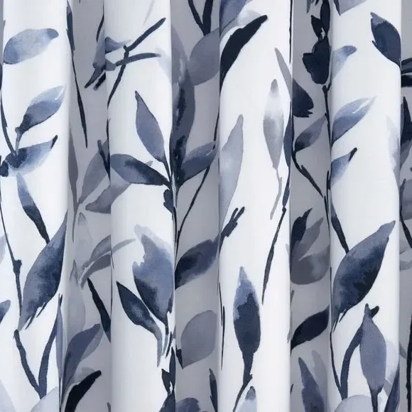 Pencil Pleat Blackout Curtains - Navy, Polycotton
