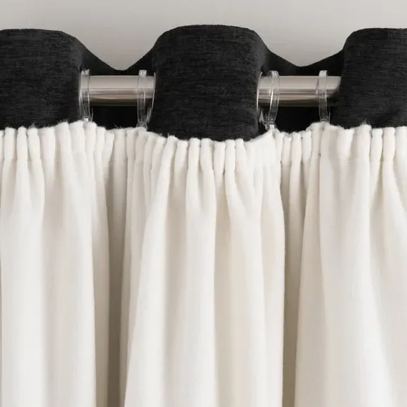 Pencil Pleat Curtain Lining - Ivory, Fleece