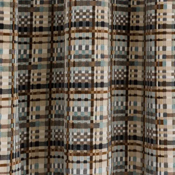 Pencil Pleat Curtains Cut Velvet - Butterscotch