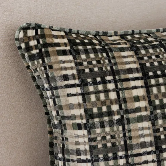Pencil Pleat Curtains Cut Velvet - Monochrome