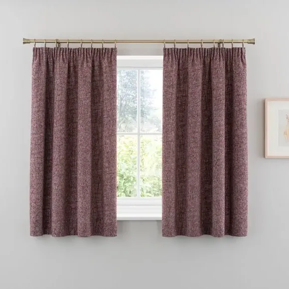 Pencil Pleat Curtains - Multicolor, Chenille