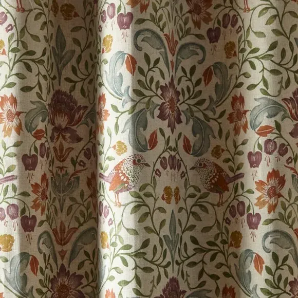 Pencil Pleat Curtains - Natural, Cotton