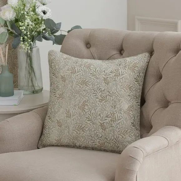 Pencil Pleat Curtains with Jacquard - Natural