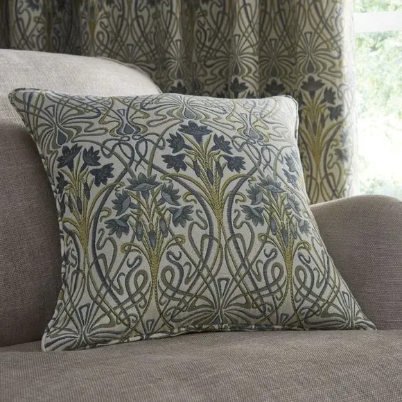 Pencil Pleat Curtains with Lining - Blue