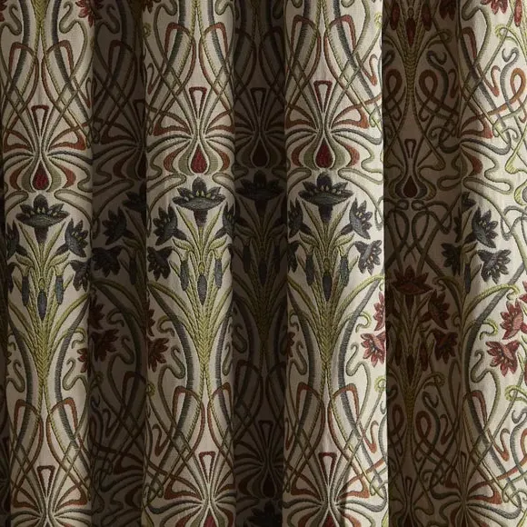 Pencil Pleat Curtains with Lining - Multicolor