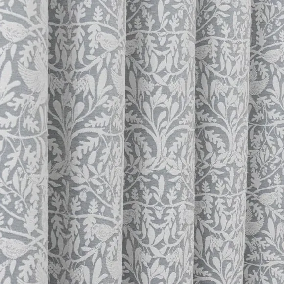 Pencil Pleat Curtains with Thermal Coating - Grey