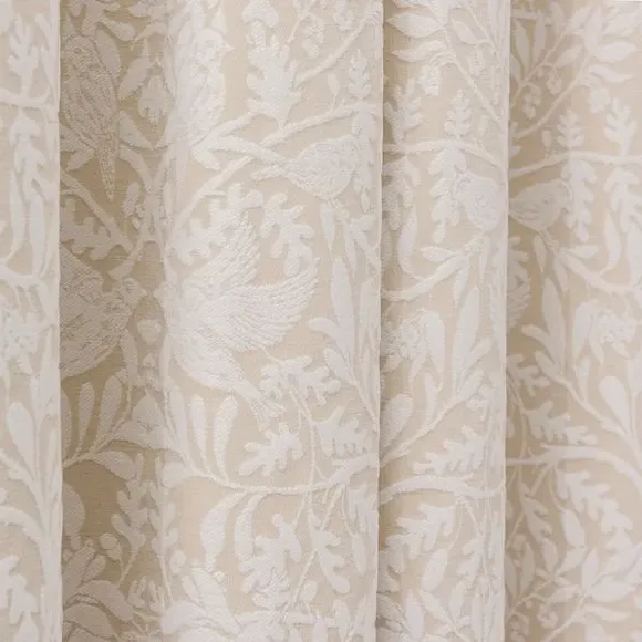 Pencil Pleat Curtains with Thermal Coating - Natural