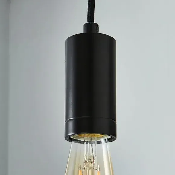 Pendant Ceiling Light Cable - Black, Metal