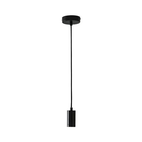 Pendant Ceiling Light Cable - Black, Metal