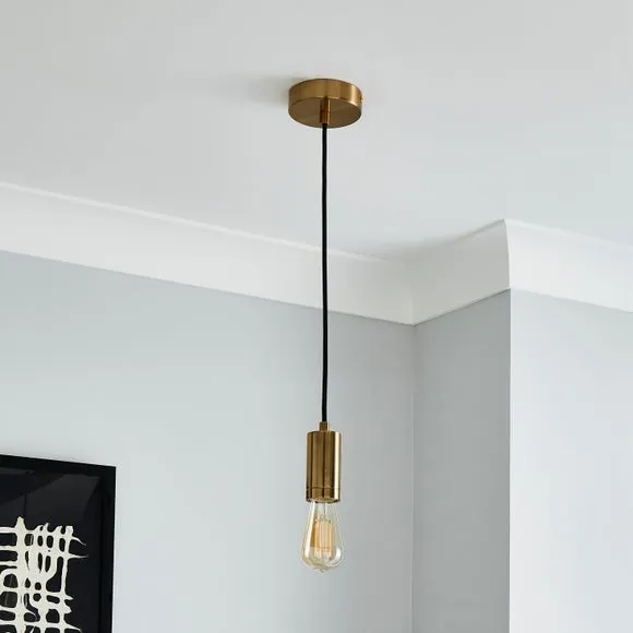 Pendant Ceiling Light Cable - Gold, Metal