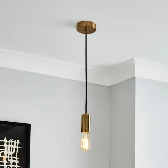 Pendant Ceiling Light Cable - Gold, Metal
