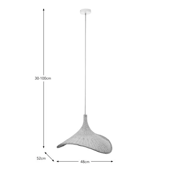 Pendant Ceiling Light - Sandstone, Bamboo
