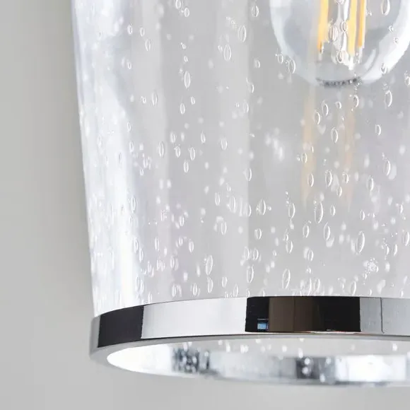 Pendant Ceiling Light - Silver, Glass