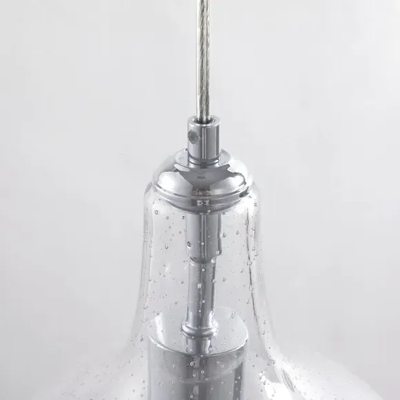 Pendant Ceiling Light - Silver, Glass