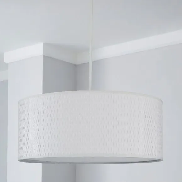 Pendant Lamp Shade with Diffuser - White, Paper