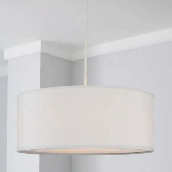 Pendant Lamp Shade with Diffuser - White, Paper image