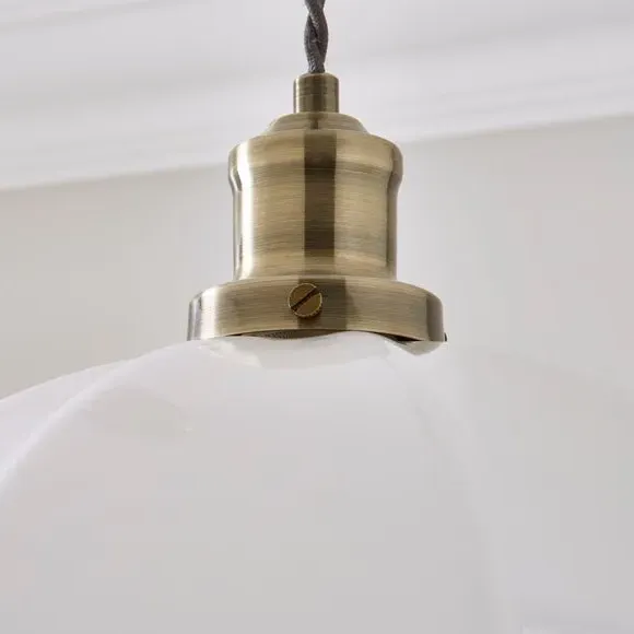 Pendant Light with Dimmer - Brass, Glass