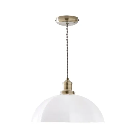 Pendant Light with Dimmer - Brass, Glass