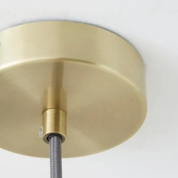 Pendant Light with Dimmer - Gold, Recycled Glass