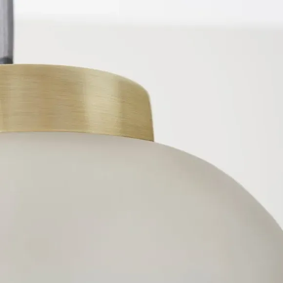 Pendant Light with Dimmer - Gold, Recycled Glass