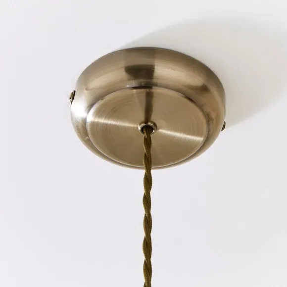Pendant Light with Dimmer - White, Glass
