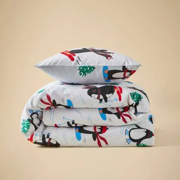 Penguin Quilt Cover Set - Multicolor, Polycotton