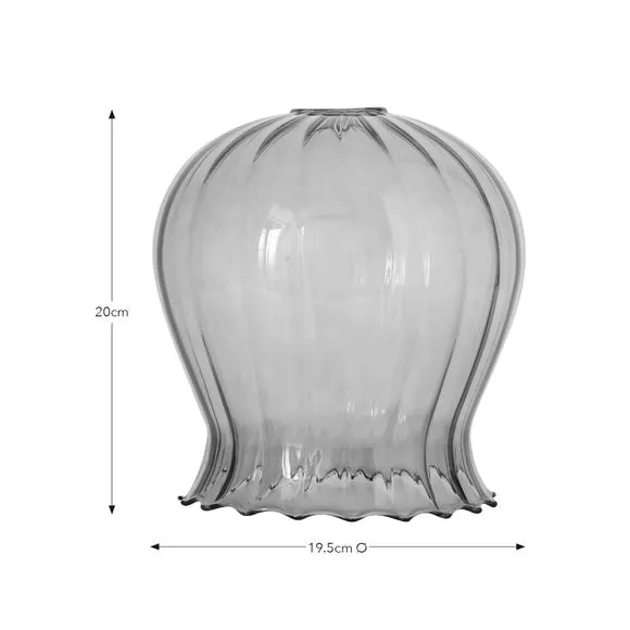Peony Easy Fit Pendant Shade - Green, Glass
