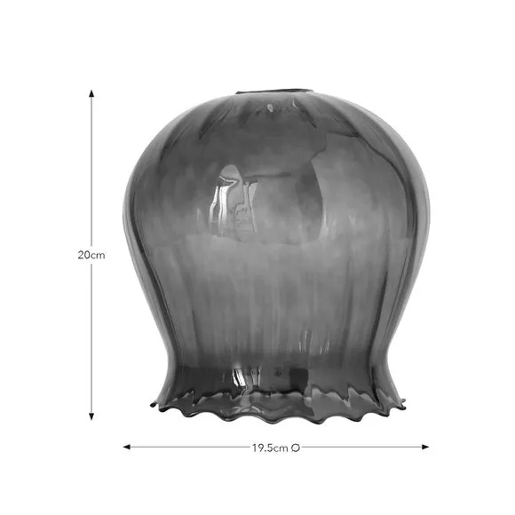 Peony Easy Fit Pendant Shade - Purple, Glass