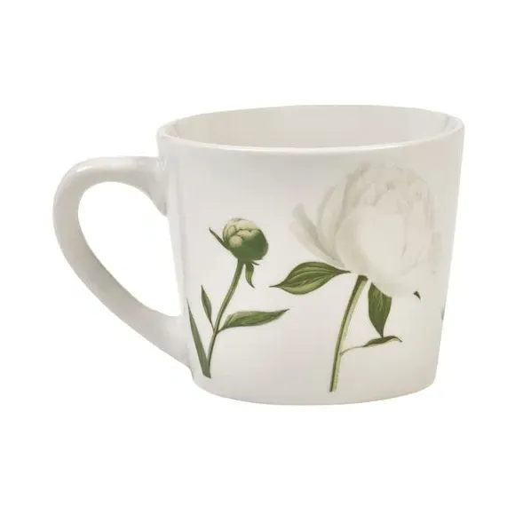 Peony Mug - Cream, Porcelain