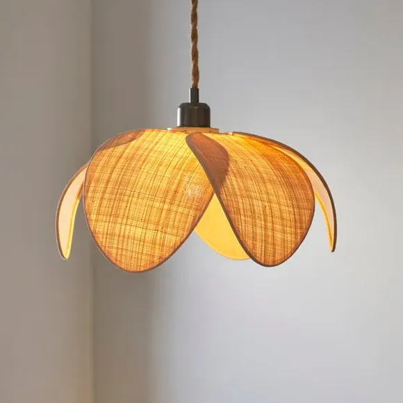 Petal Pendant Shade Easy Fit - Natural, Rattan image