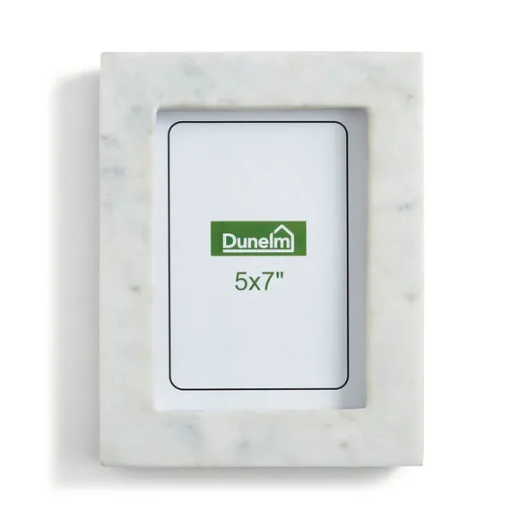 Photo Frame - White, Marble