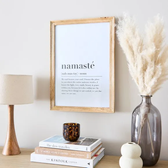 Photo Frame with Moulded Design - Natural, Mango Wood