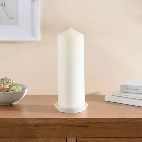 Pillar Candle Unfragranced - Cream, Wax