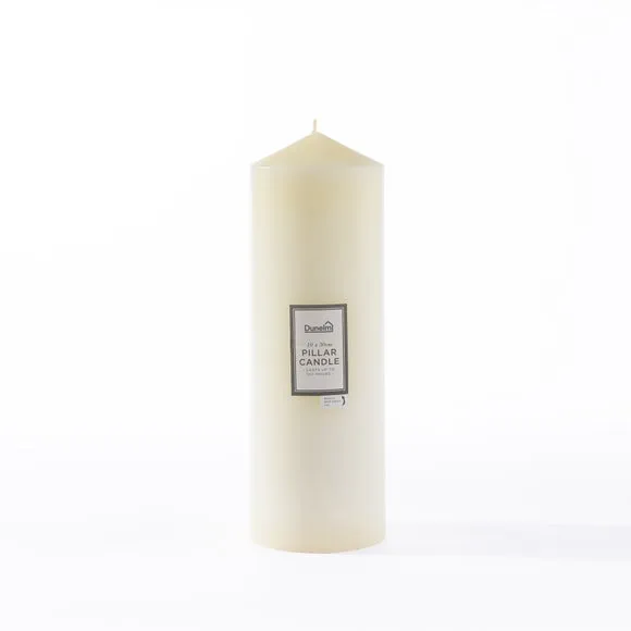 Pillar Candle Unfragranced - Cream, Wax