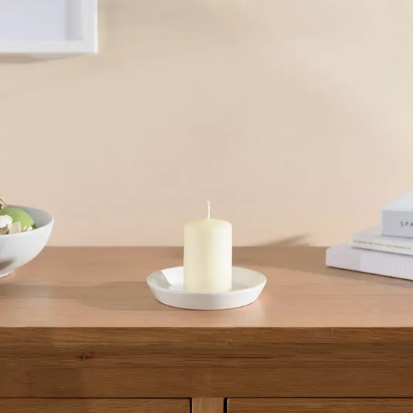 Pillar Candle Unfragranced - Cream, Wax
