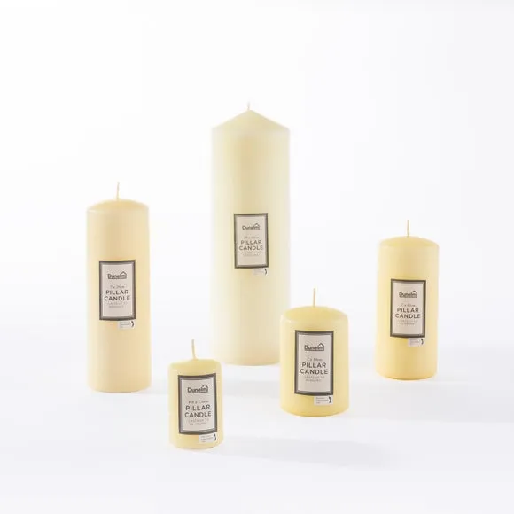Pillar Candle Unfragranced - Cream, Wax