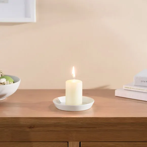 Pillar Candle Unfragranced - Cream, Wax image