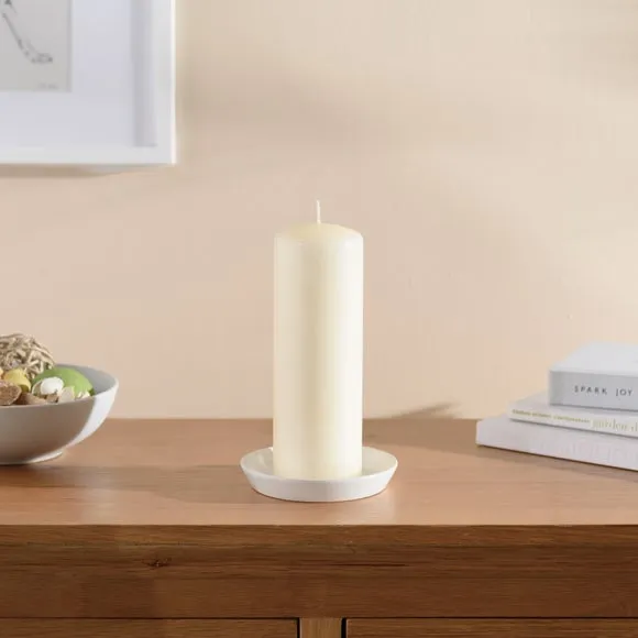 Pillar Candle Unfragranced - Cream, Wax