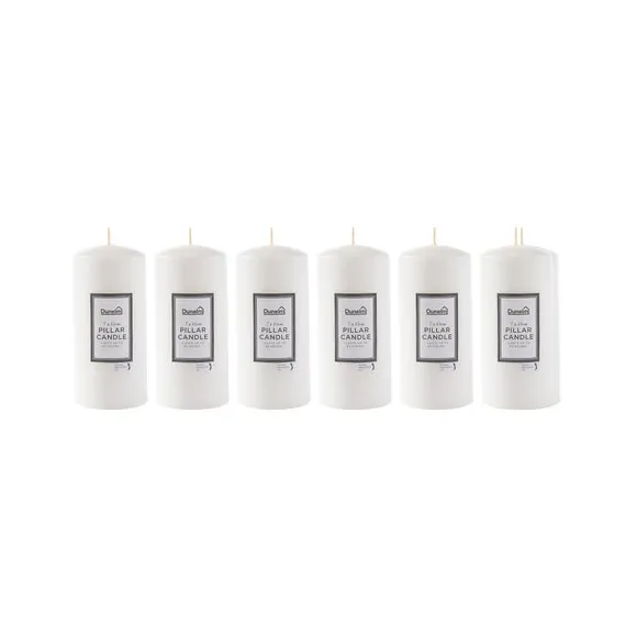 Pillar Candle Unfragranced - White, Wax