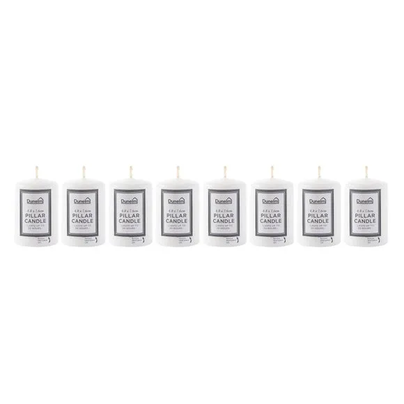 Pillar Candle Unfragranced - White, Wax