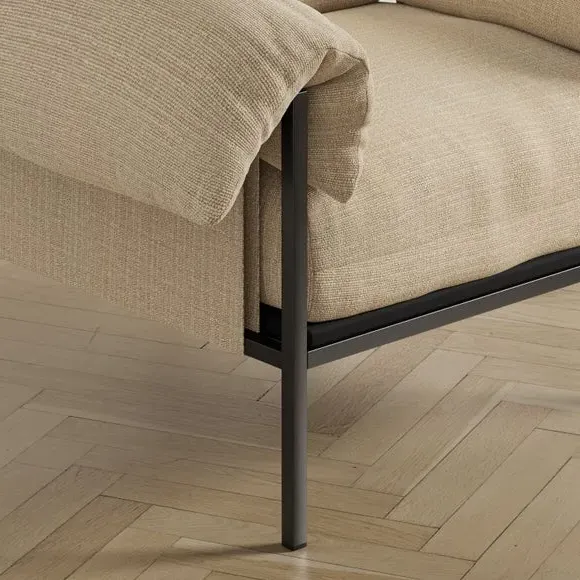 Pillow Arm Occasional Chair - Dark Sand, Chenille