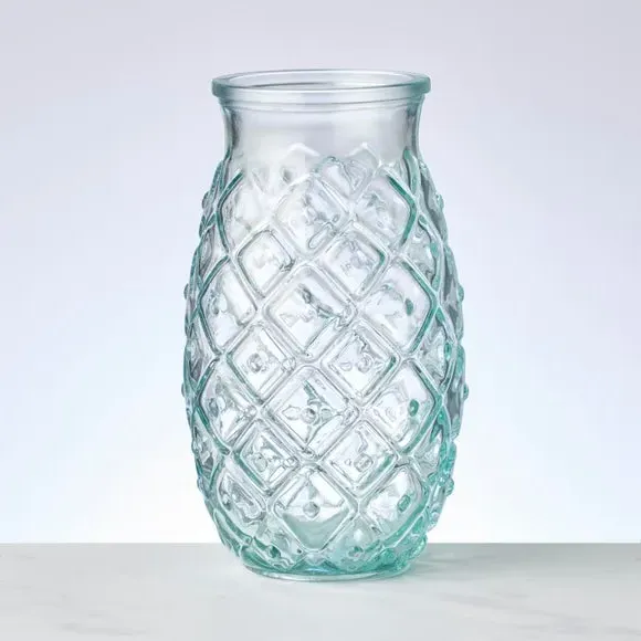 Pineapple Glass - Clear, Recycled Glass image