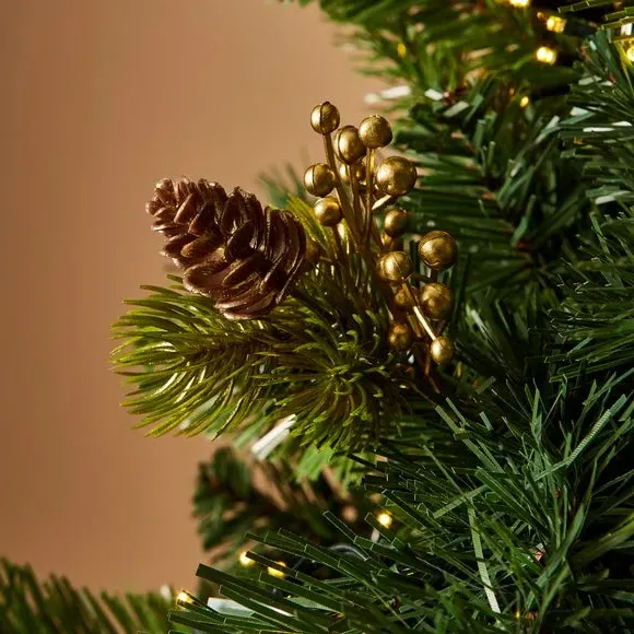 Pinecone Pick with Gold Tips - Gold, Artificial image