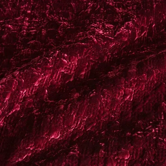 Pinsonic Duvet Cover Set - Burgundy, Velvet