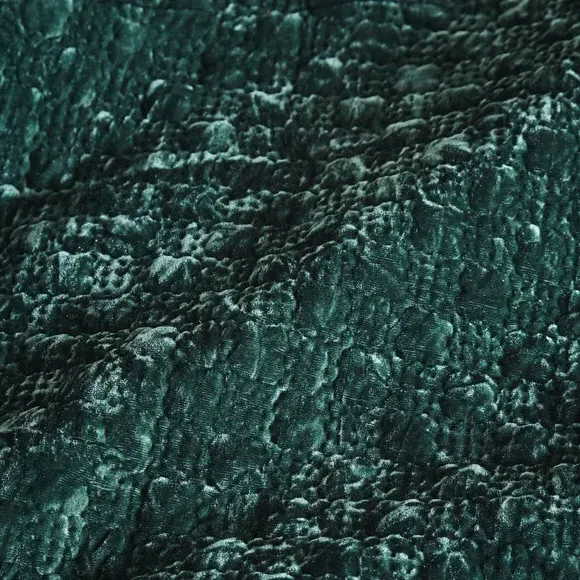 Pinsonic Duvet Cover Set - Emerald Green, Velvet