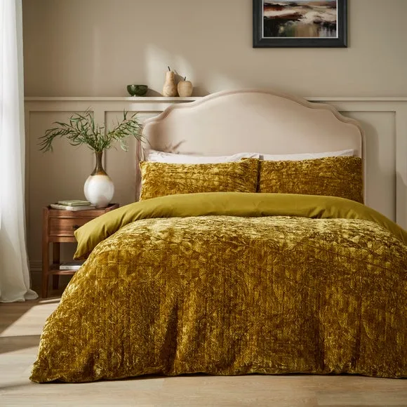 Pinsonic Duvet Cover Set - Green, Velvet