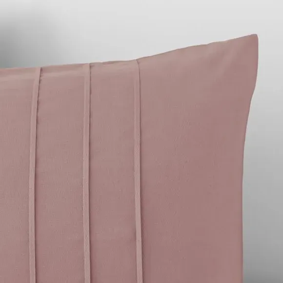Pintuck Duvet Cover & Pillowcase Set - Blush
