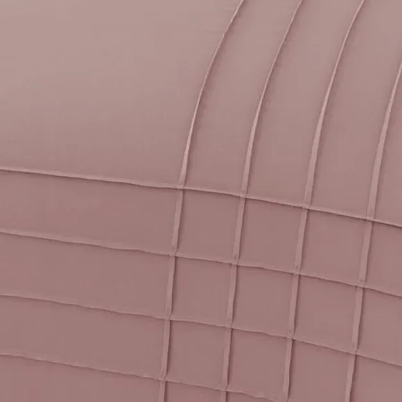 Pintuck Duvet Cover & Pillowcase Set - Blush