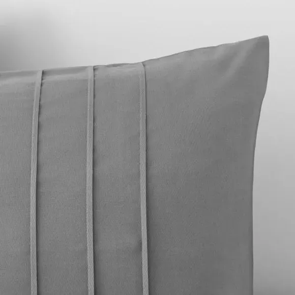 Pintuck Duvet Cover & Pillowcase Set - Charcoal