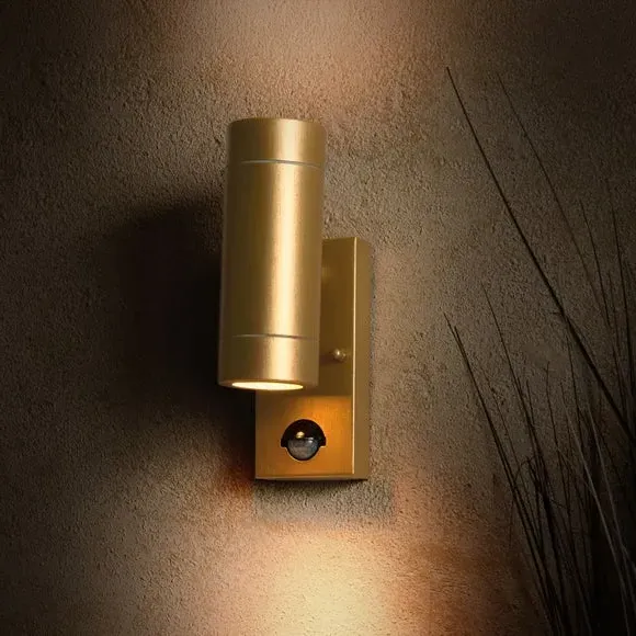 PIR Outdoor Wall Light - Bronze, Steel